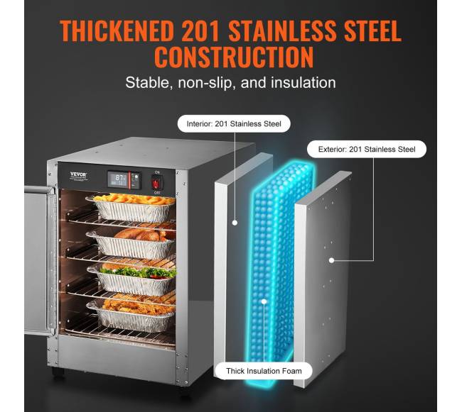 Maisto šildytuvas 4-jų lygių spinta su vandens dėklu4