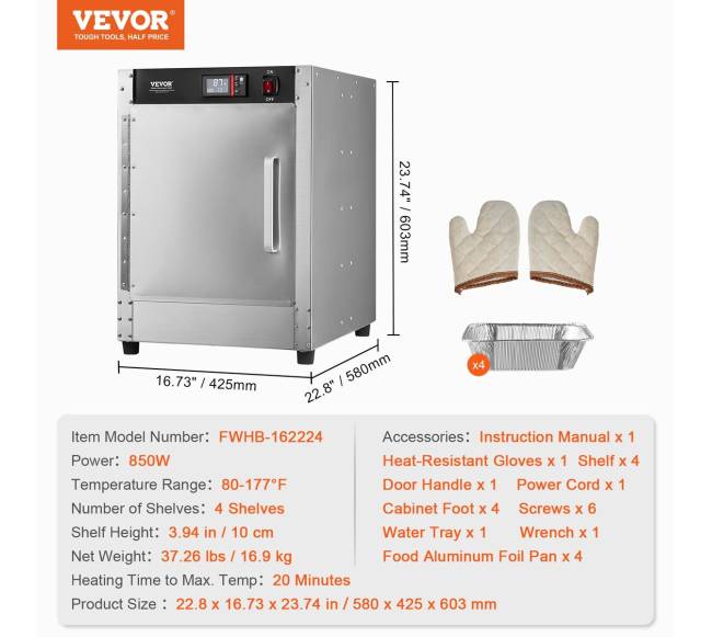 Maisto šildytuvas 4-jų lygių spinta su vandens dėklu6