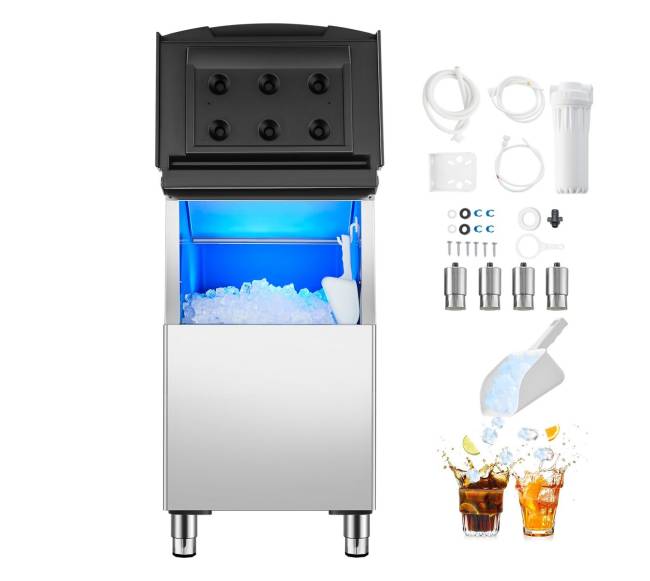 Komercinis ledo gamintuvas su 113 kg talpykla8