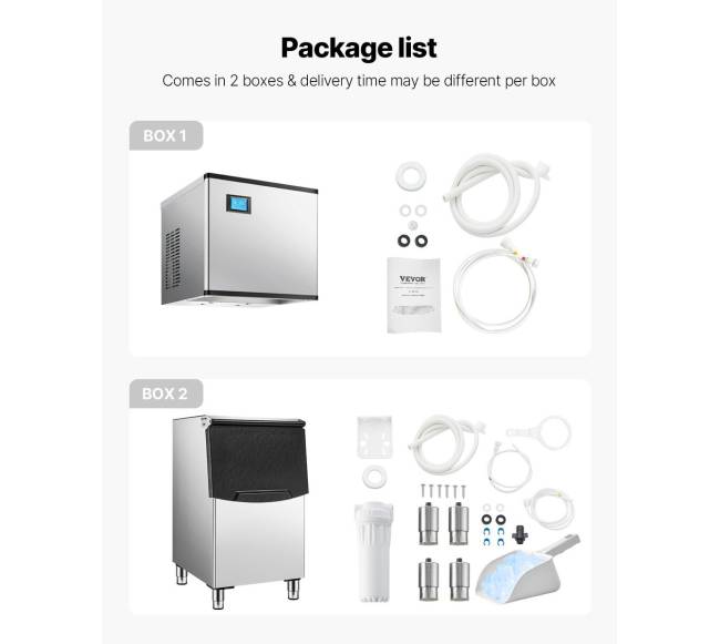 Komercinis ledo gaminimo aparatas 136kg24h su 113kg talpa6