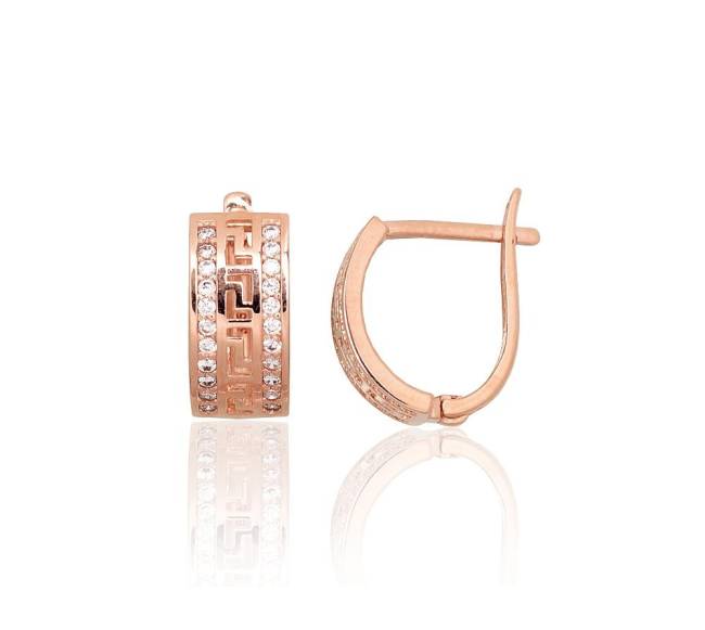 Auksiniai auskarai ant cilindrinės spynos0