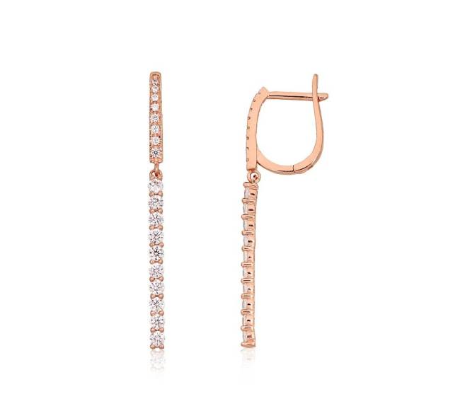 Auksiniai auskarai ant cilindrinės spynos0