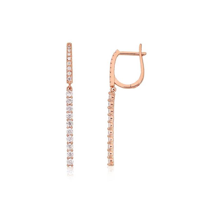 Auksiniai auskarai ant cilindrinės spynos0