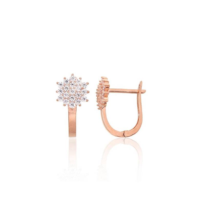 Auksiniai auskarai ant cilindrinės spynos0