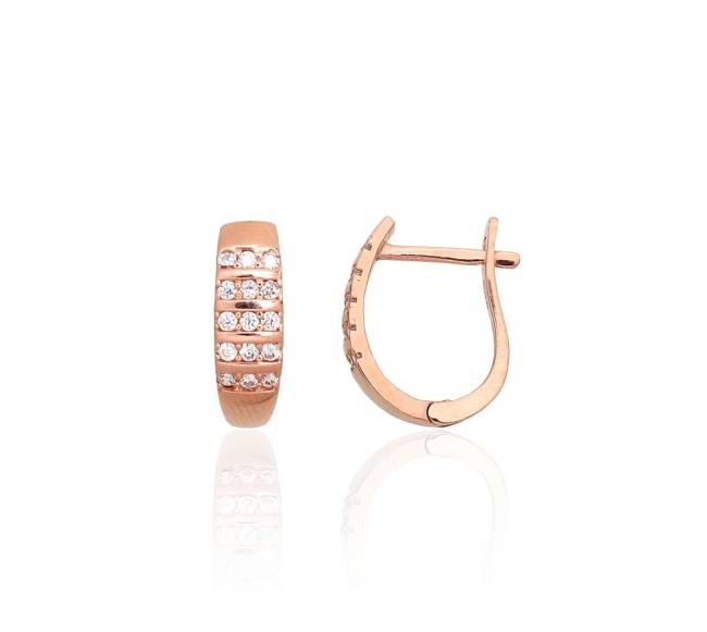 Auksiniai auskarai ant cilindrinės spynos0