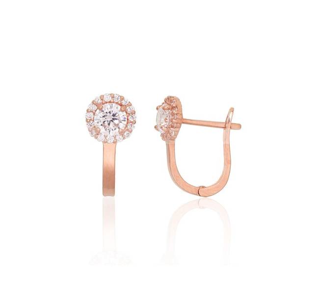 Auksiniai auskarai ant cilindrinės spynos0