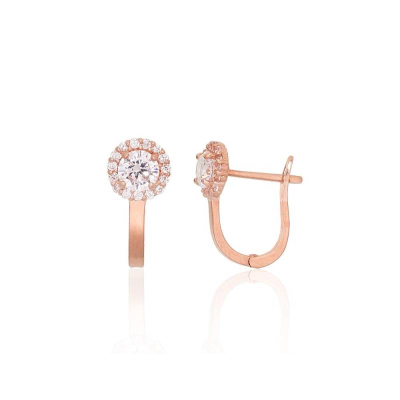 Auksiniai auskarai ant cilindrinės spynos0