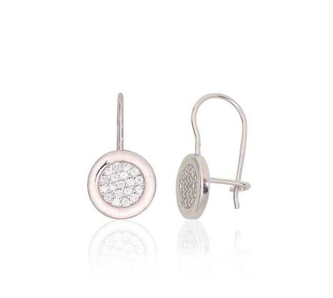 Sidabriniai auskarai ant kabliukų0