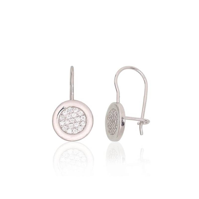 Sidabriniai auskarai ant kabliukų0