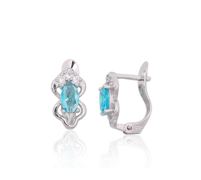 Sidabriniai auskarai ant cilindrinės spynos1