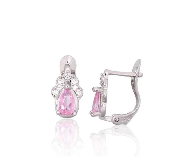 Sidabriniai auskarai ant cilindrinės spynos1