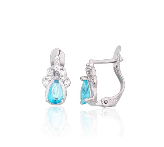 Sidabriniai auskarai ant cilindrinės spynos1