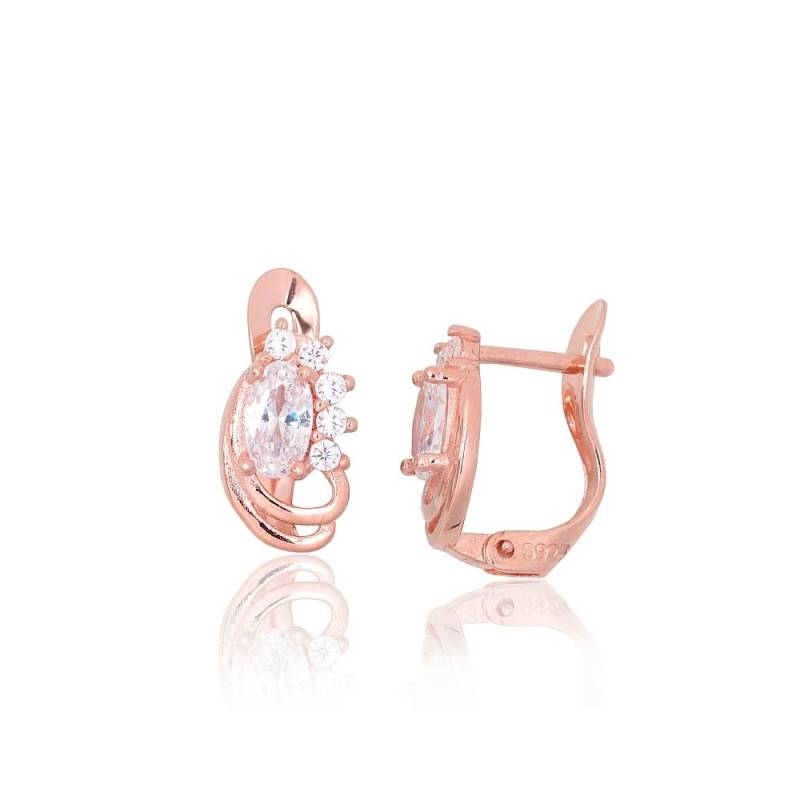 Sidabriniai auskarai ant cilindrinės spynos0