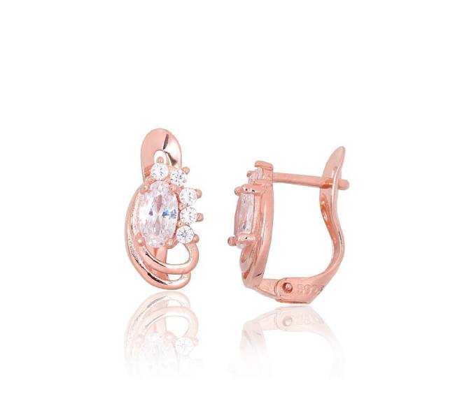 Sidabriniai auskarai ant cilindrinės spynos1