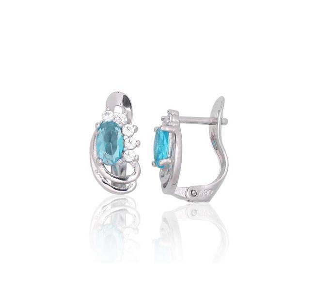 Sidabriniai auskarai ant cilindrinės spynos1