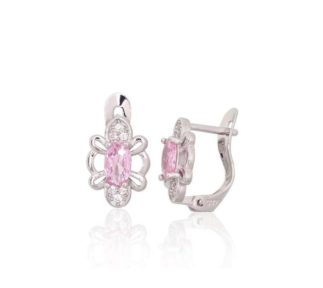 Sidabriniai auskarai ant cilindrinės spynos0