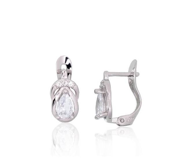 Sidabriniai auskarai ant cilindrinės spynos1