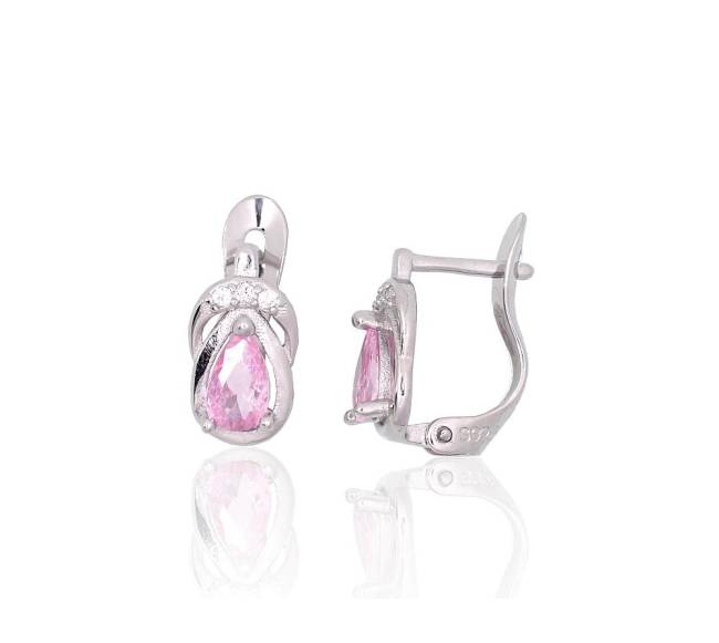 Sidabriniai auskarai ant cilindrinės spynos0