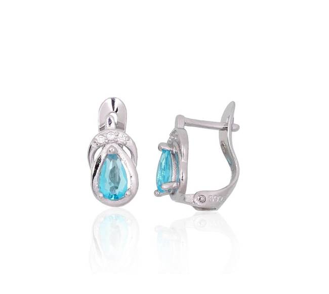 Sidabriniai auskarai ant cilindrinės spynos0