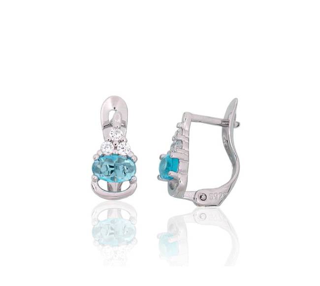 Sidabriniai auskarai ant cilindrinės spynos1