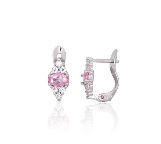 Sidabriniai auskarai ant cilindrinės spynos1