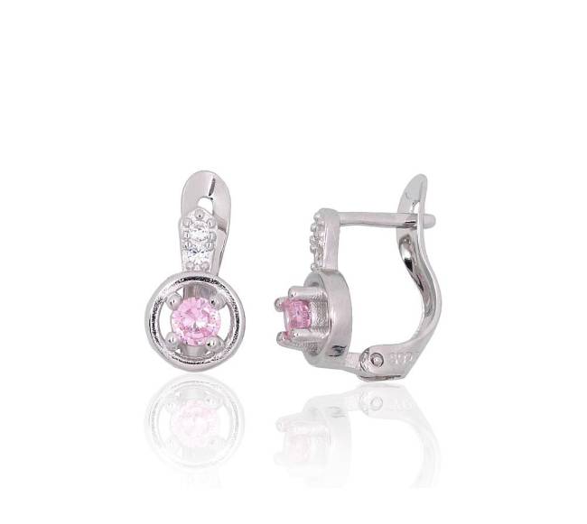 Sidabriniai auskarai ant cilindrinės spynos1