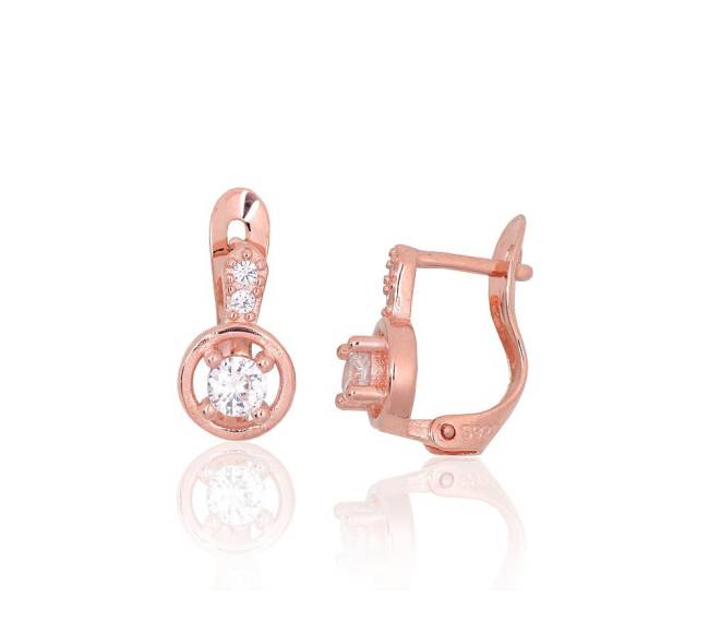 Sidabriniai auskarai ant cilindrinės spynos1