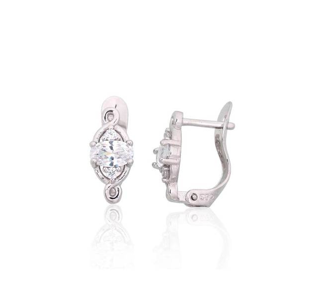 Sidabriniai auskarai ant cilindrinės spynos1