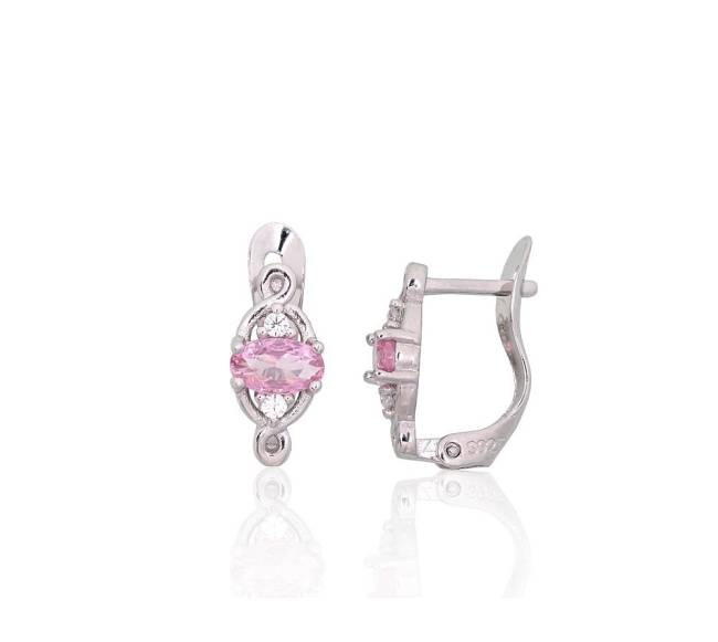 Sidabriniai auskarai ant cilindrinės spynos1