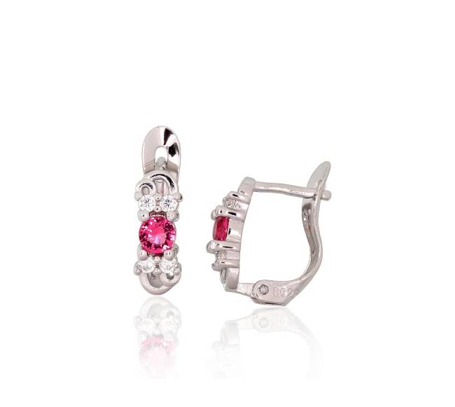 Sidabriniai auskarai ant cilindrinės spynos1