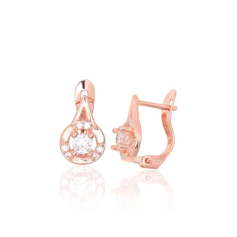 Sidabriniai auskarai ant cilindrinės spynos0