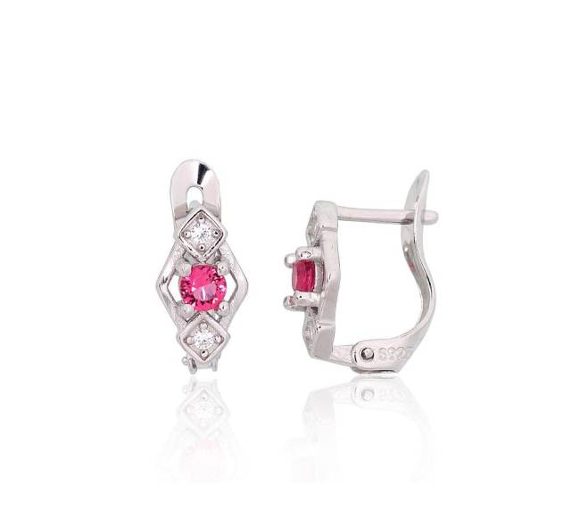 Sidabriniai auskarai ant cilindrinės spynos1