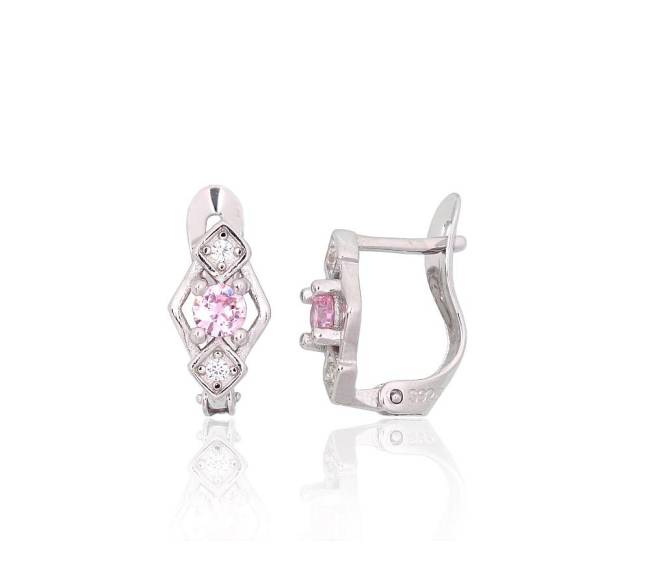 Sidabriniai auskarai ant cilindrinės spynos1