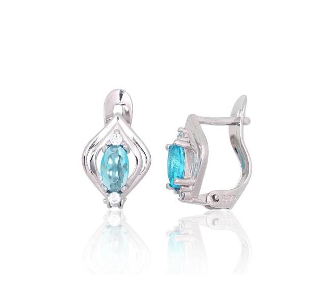 Sidabriniai auskarai ant cilindrinės spynos1