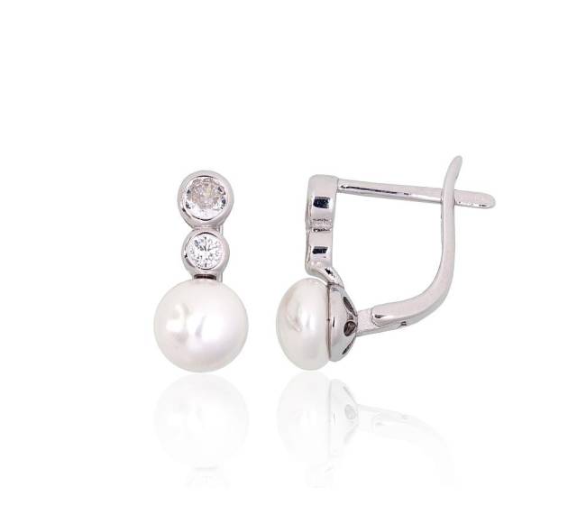 Sidabriniai auskarai ant cilindrinės spynos1