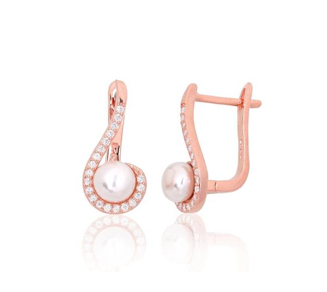 Sidabriniai auskarai ant cilindrinės spynos0