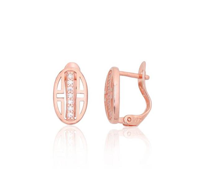 Sidabriniai auskarai ant cilindrinės spynos1