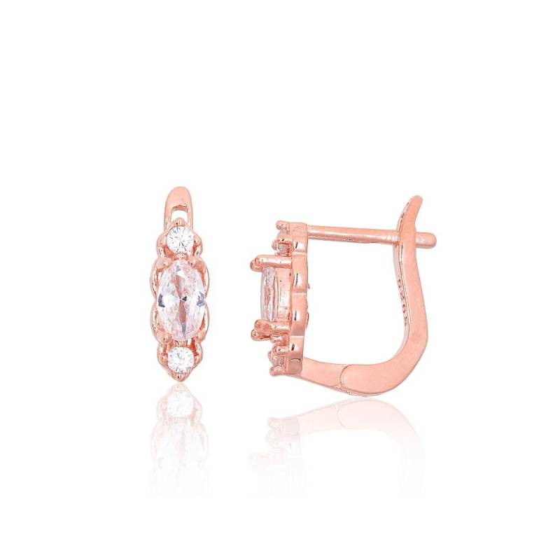 Sidabriniai auskarai ant cilindrinės spynos0