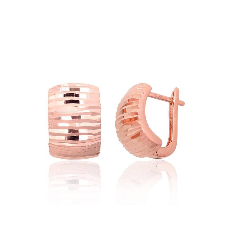 Sidabriniai auskarai ant cilindrinės spynos0