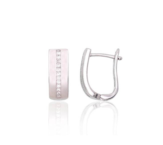 Sidabriniai auskarai ant cilindrinės spynos1