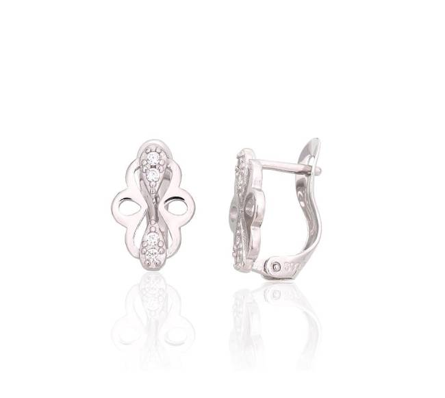 Sidabriniai auskarai ant cilindrinės spynos1