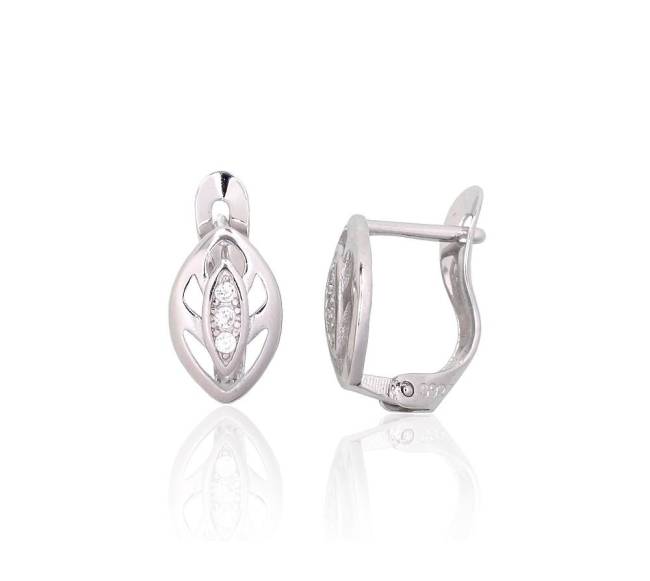 Sidabriniai auskarai ant cilindrinės spynos0