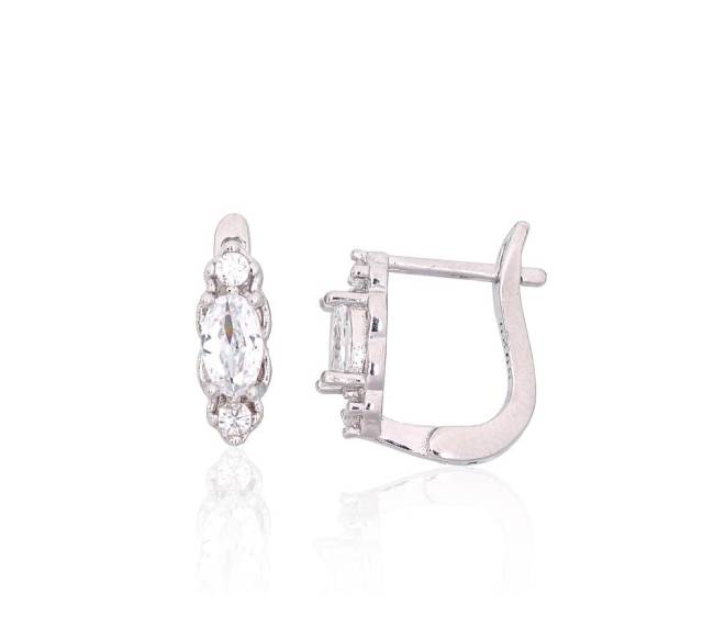 Sidabriniai auskarai ant cilindrinės spynos1