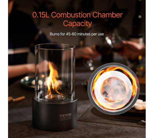 Stalinio židinys iš metalo su stiklu2