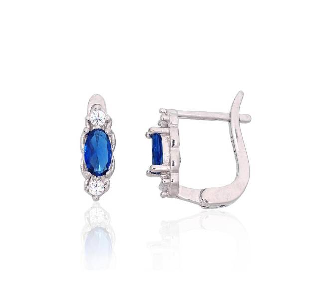 Sidabriniai auskarai ant cilindrinės spynos1