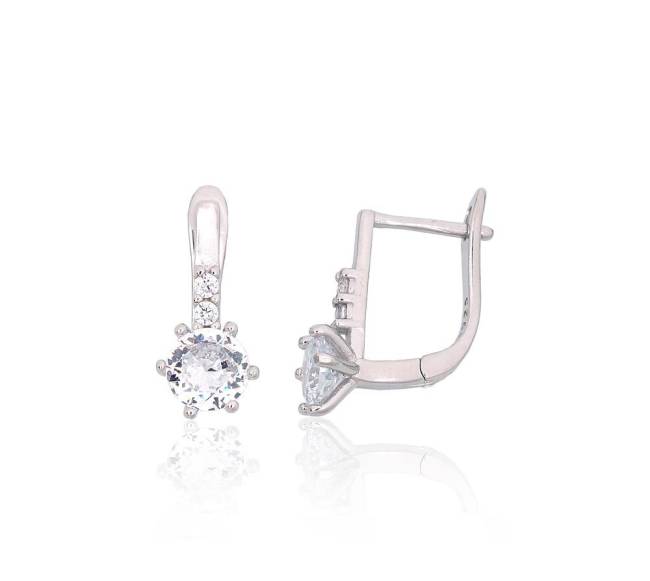 Sidabriniai auskarai ant cilindrinės spynos1