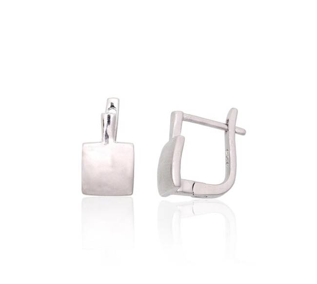 Sidabriniai auskarai ant cilindrinės spynos0