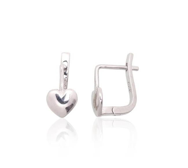 Sidabriniai auskarai ant cilindrinės spynos1