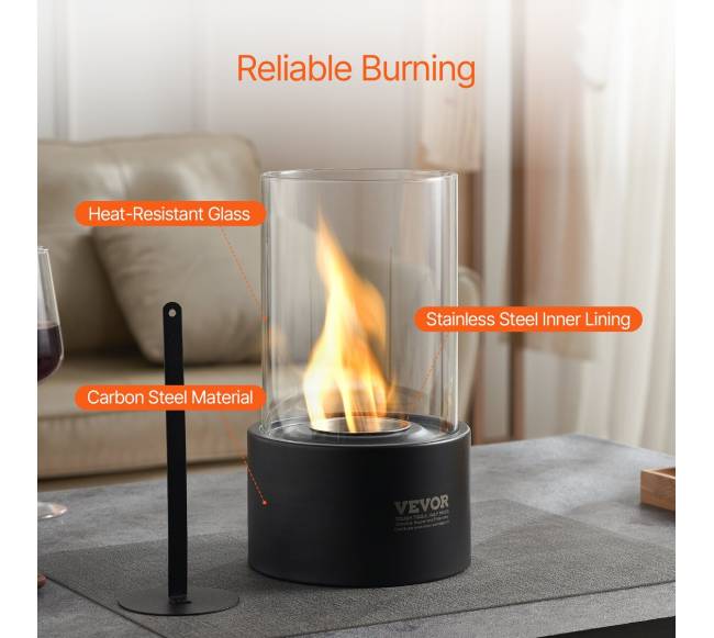 Stalinio židinys iš metalo su stiklu3