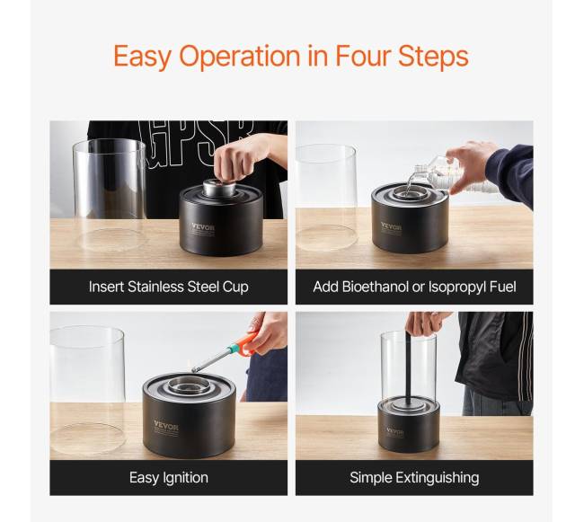 Stalinio židinys iš metalo su stiklu4